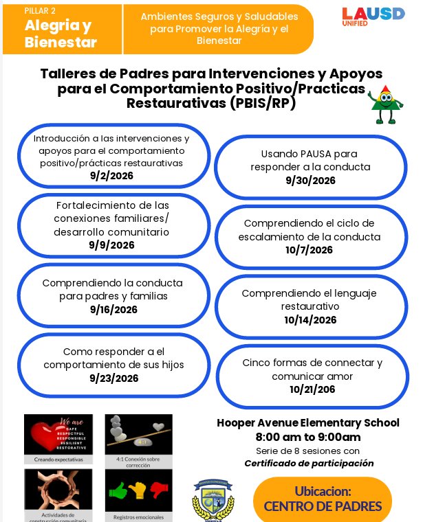 Parent Workshops